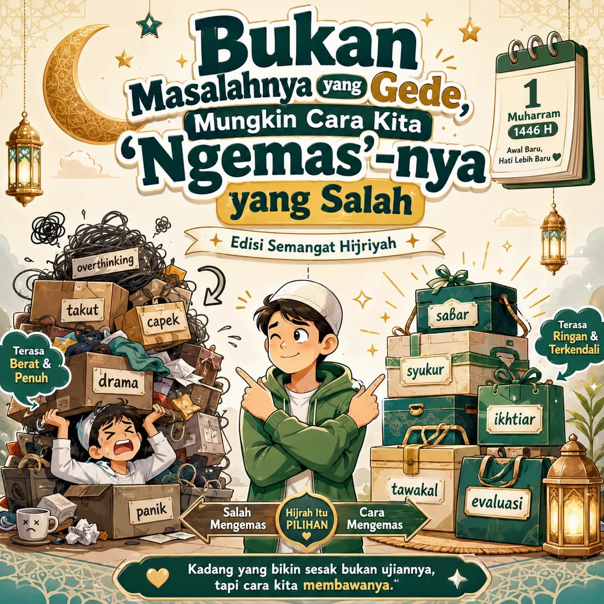 Bukan Masalahnya yang Gede, Mungkin Cara Kita "Ngemas"-nya yang Salah (Edisi Semangat Hijriyah)