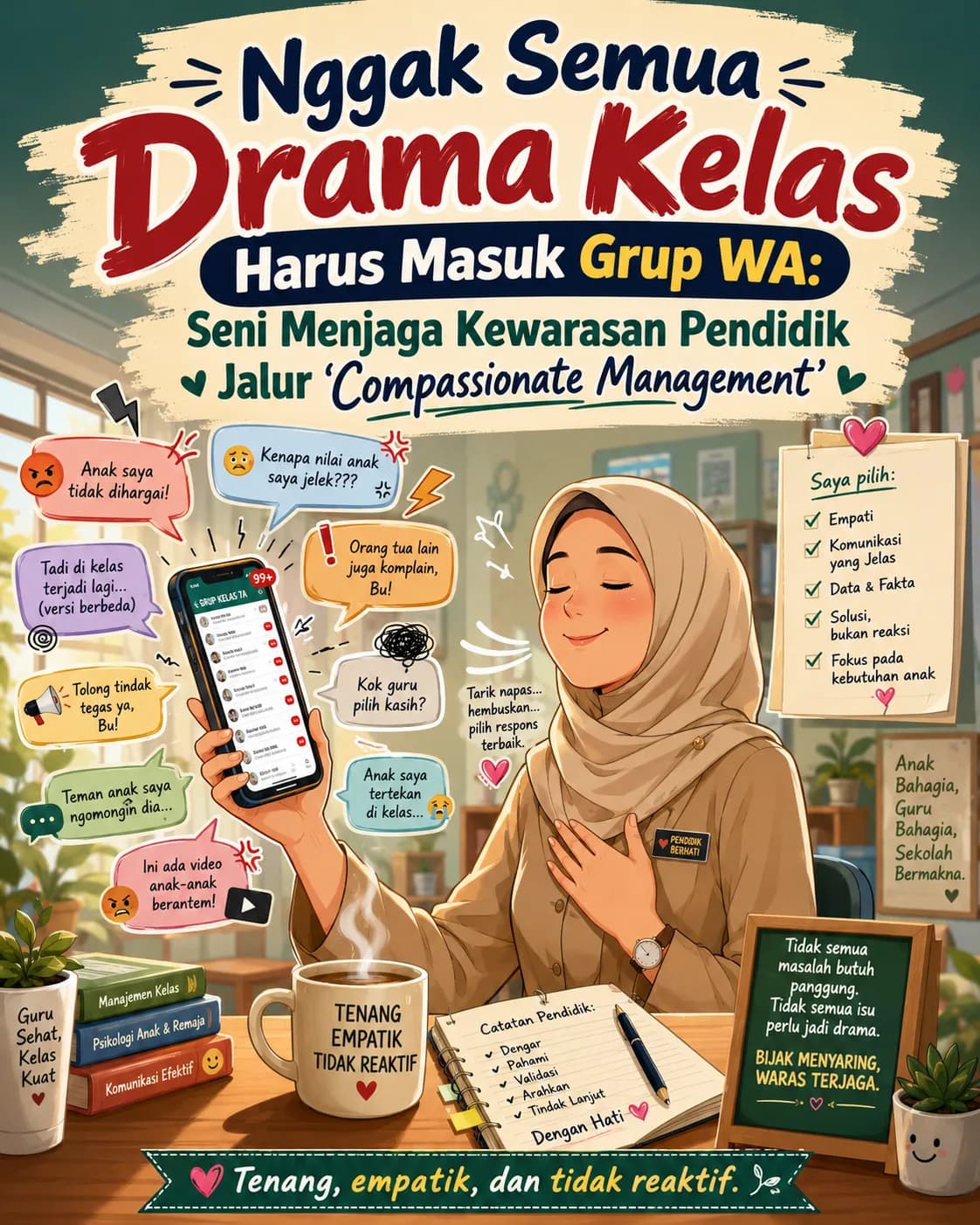 Nggak Semua Drama Kelas Harus Masuk Grup WA: Seni Menjaga Kewarasan Pendidik Jalur