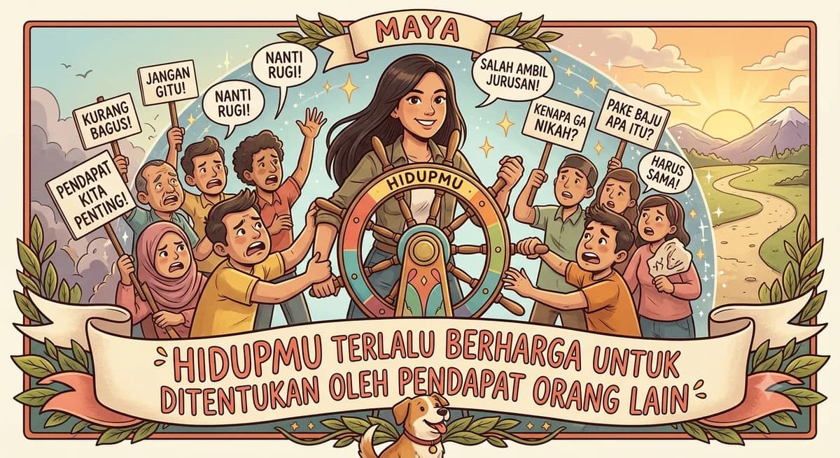 Hidupmu Terlalu Berharga untuk Ditentukan oleh Pendapat Orang Lain