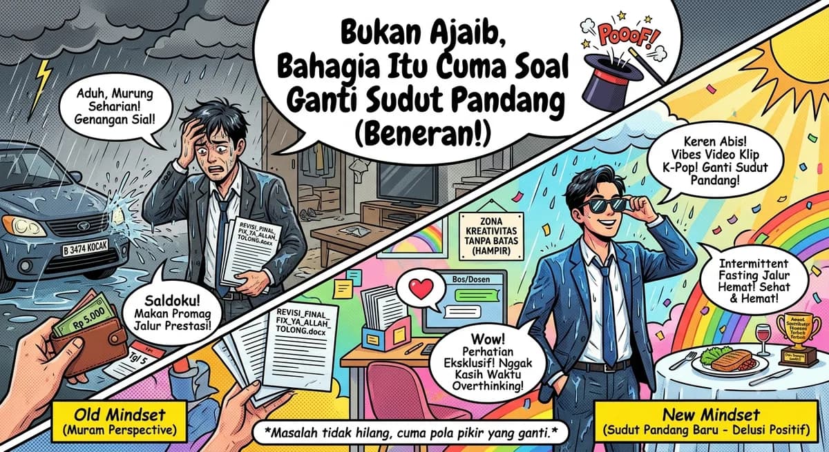 Bukan Ajaib, Bahagia Itu Cuma Soal Ganti Sudut Pandang (Beneran!)
