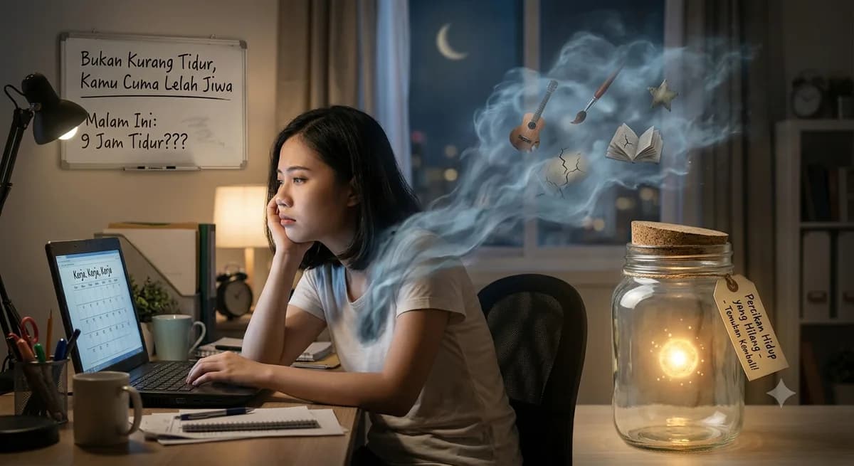 Bukan Kurang Tidur, Kamu Cuma Lelah Jiwa: Cara Menemukan Kembali Percikan Hidup yang Hilang