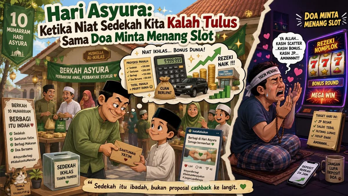 Hari Asyura: Ketika Niat Sedekah Kita Kalah Tulus Sama Doa Minta Menang Slot