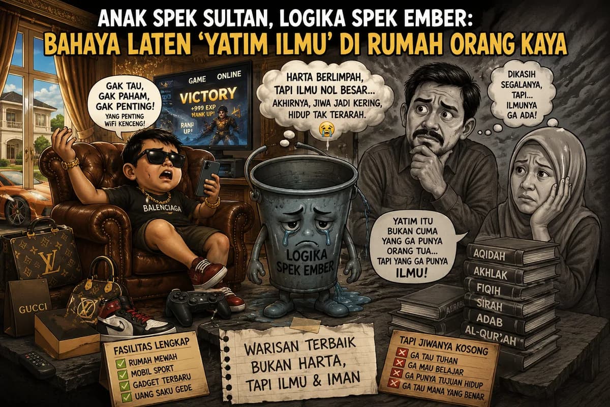 Anak Spek Sultan, Logika Spek Ember: Bahaya Laten 'Yatim Ilmu' di Rumah Orang Kaya
