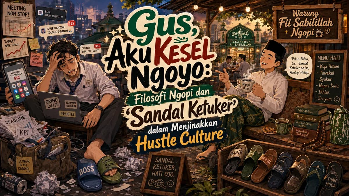 Gus, Aku Kesel Ngoyo: Filosofi Ngopi dan "Sandal Ketuker" dalam Menjinakkan Hustle Culture