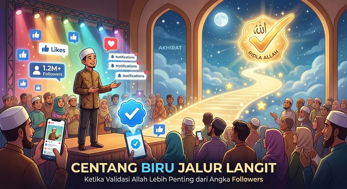 Centang Biru Jalur Langit: Ketika Validasi Allah Lebih Penting dari Angka Followers