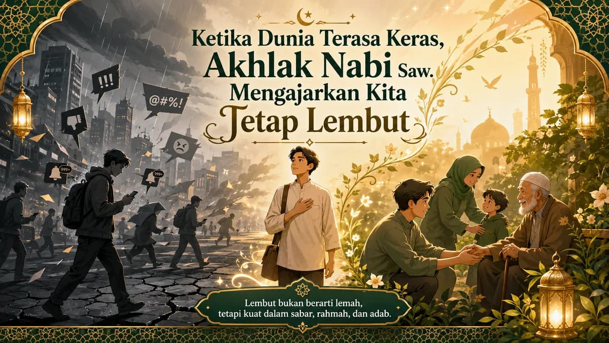 Ketika Dunia Terasa Keras, Akhlak Nabi Saw. Mengajarkan Kita Tetap Lembut