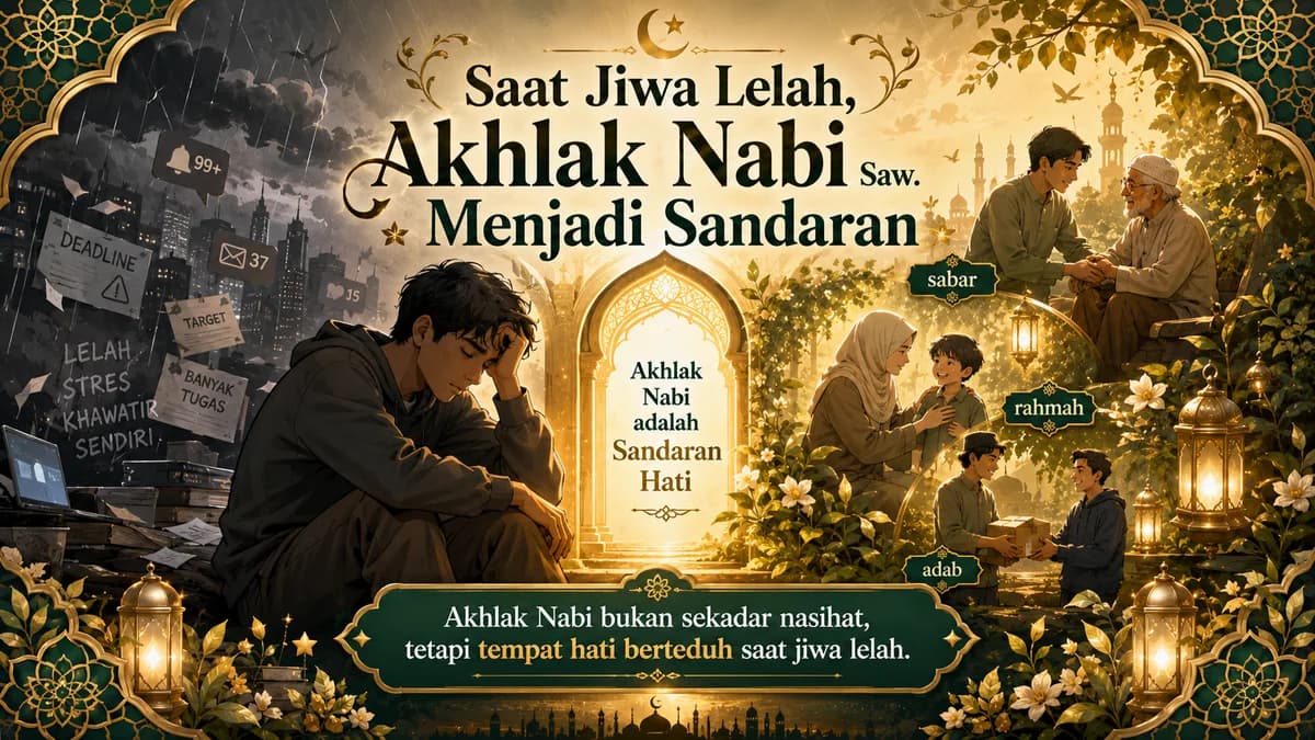 Saat Jiwa Lelah, Akhlak Nabi Saw. Menjadi Sandaran