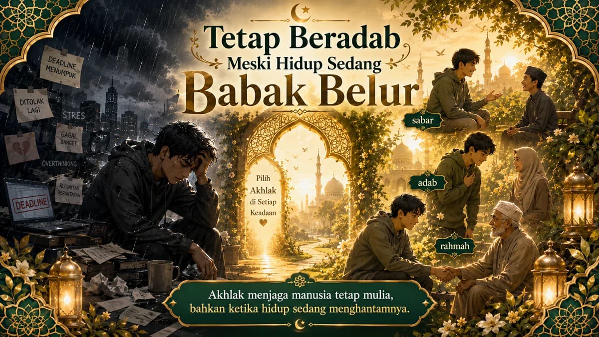 Tetap Beradab Meski Hidup Sedang Babak Belur