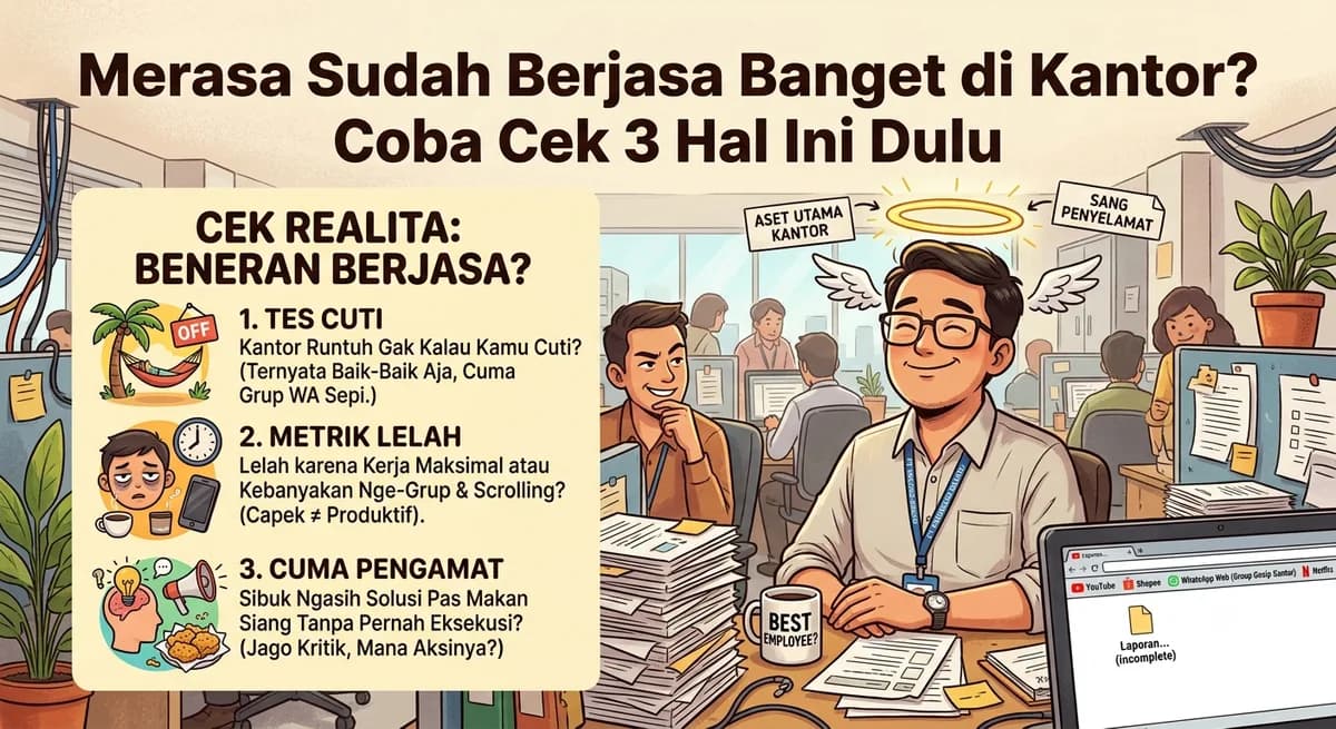 Merasa Sudah Berjasa Banget di Kantor? Coba Cek 3 Hal Ini Dulu
