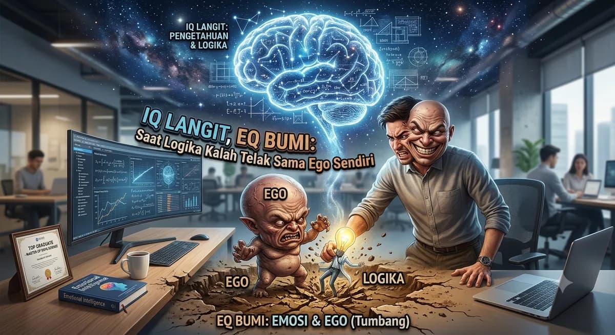 IQ Langit, EQ Bumi: Saat Logika Kalah Telak Sama Ego Sendiri
