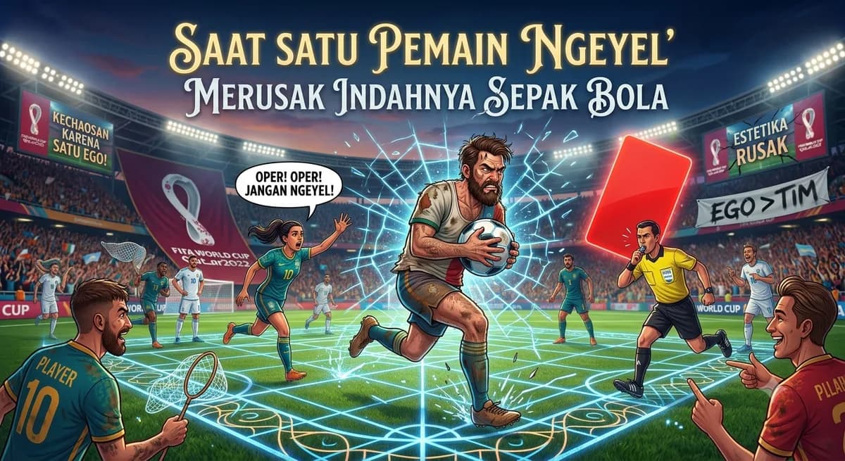Saat Satu Pemain 'Ngeyel' Merusak Indahnya Sepak Bola