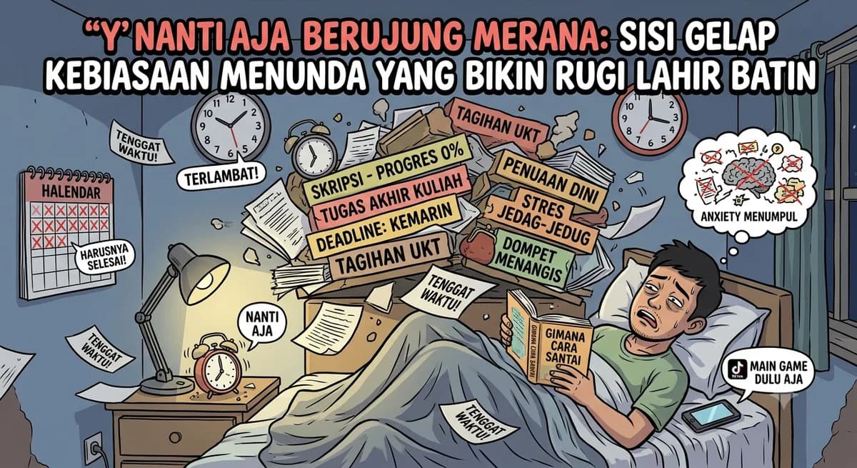 Nanti Aja Berujung Merana: Sisi Gelap Kebiasaan Menunda yang Bikin Rugi Lahir Batin