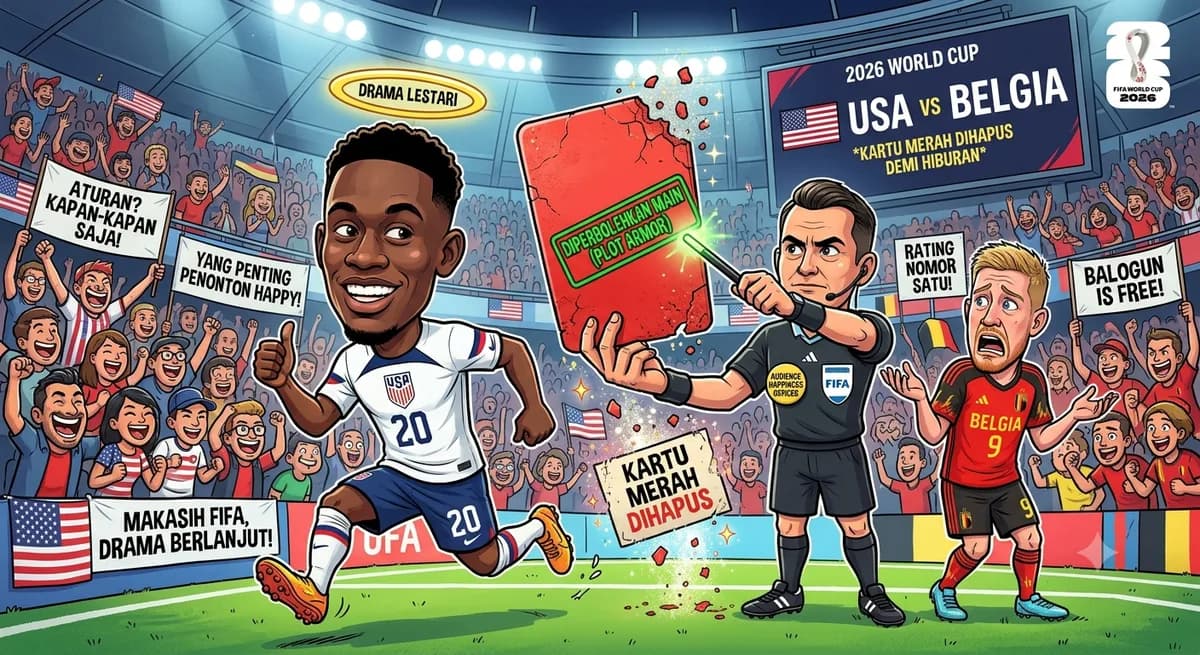 Kartu Merah Balogun Dihapus FIFA: Aturan Bisa Nanti, yang Penting Penonton Happy!