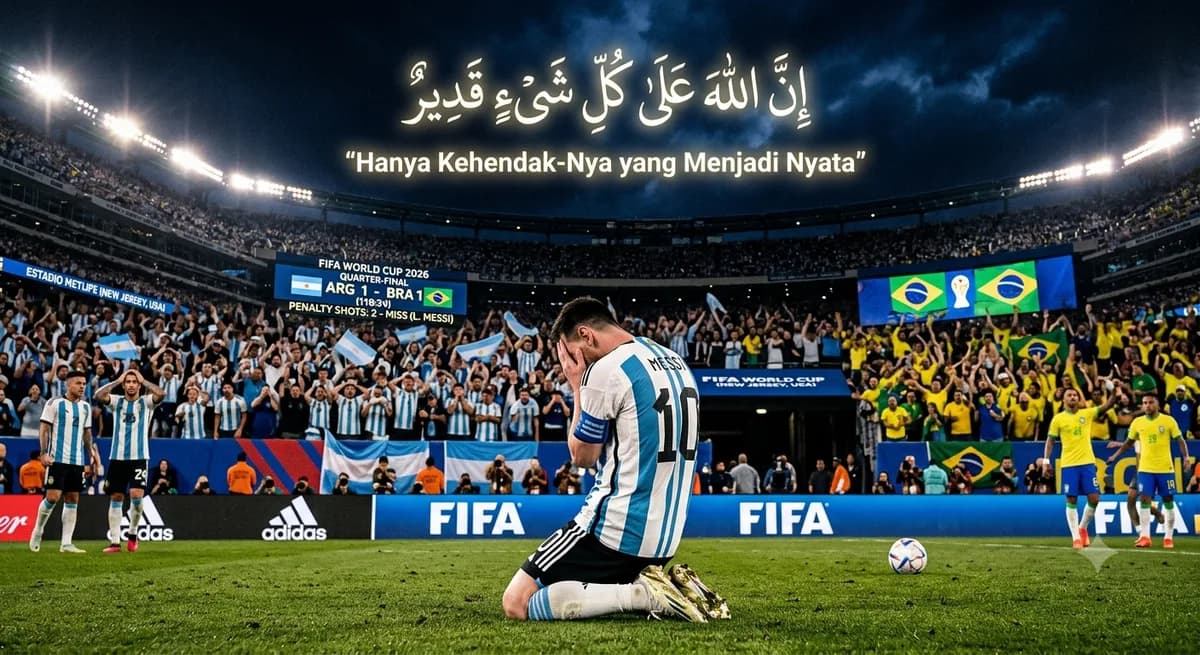 Ketika Skill GOAT Tak Berdaya: Pelajaran Iman dari Dua Kegagalan Penalti Messi di Piala Dunia 2026