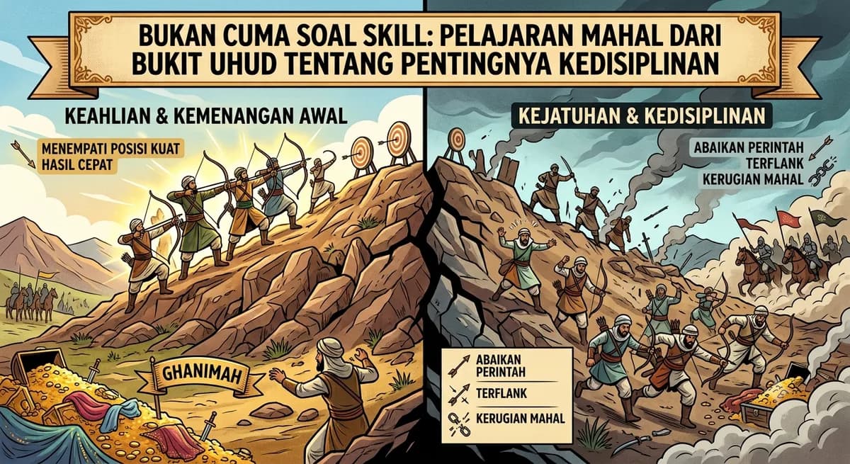 Bukan Cuma Soal Skill: Pelajaran Mahal dari Bukit Uhud Tentang Pentingnya Kedisiplinan