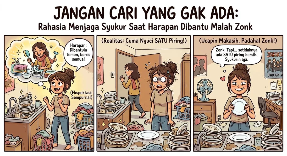 Jangan Cari yang Gak Ada: Rahasia Menjaga Syukur Saat Harapan Dibantu Malah Zonk
