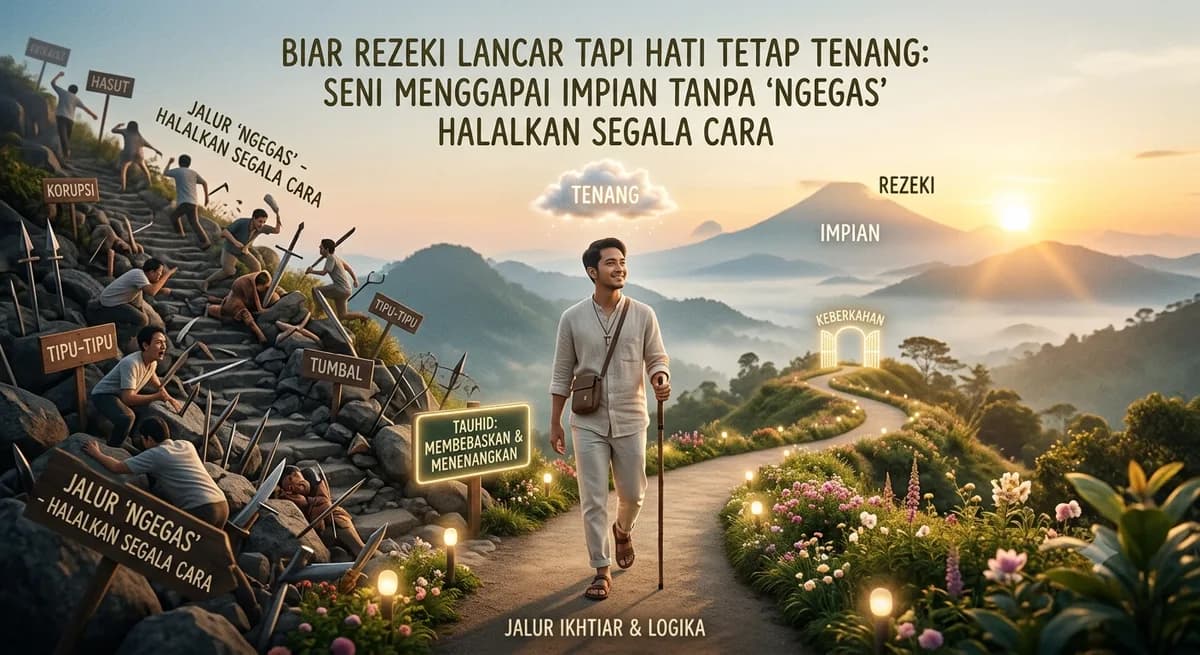 Biar Rezeki Lancar tapi Hati Tetap Tenang: Seni Menggapai Impian Tanpa 'Ngegas' Halalkan Segala Cara
