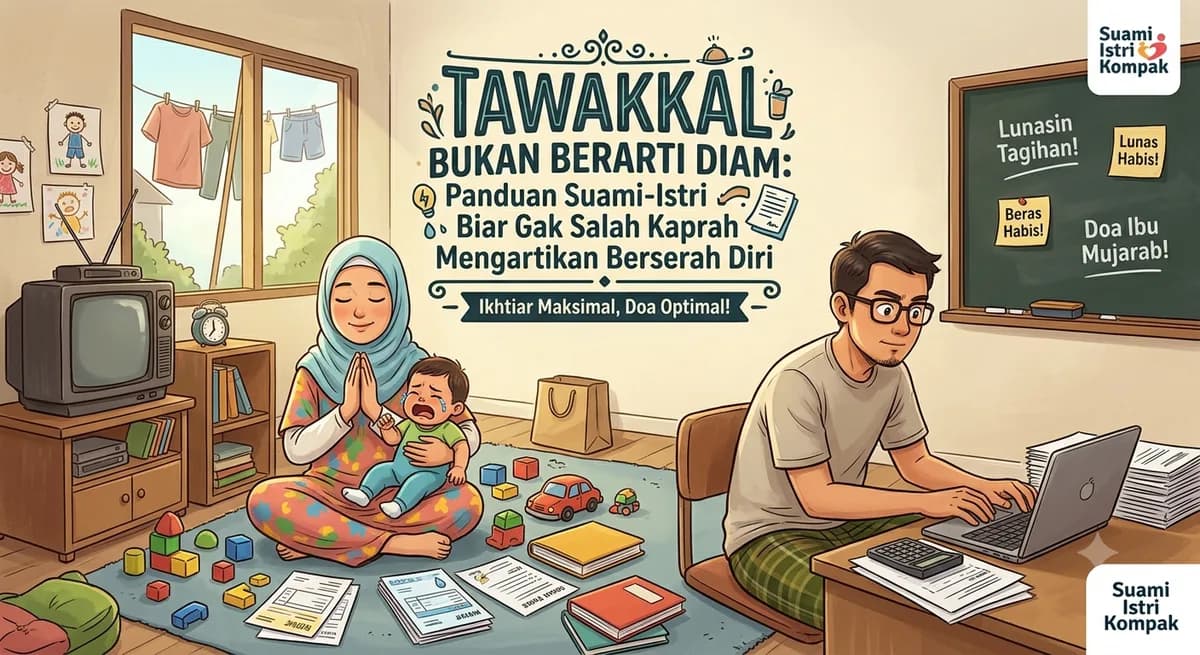 Tawakkal Bukan Berarti Diam: Panduan Suami-Istri Biar Gak Salah Kaprah Mengartikan Berserah Diri
