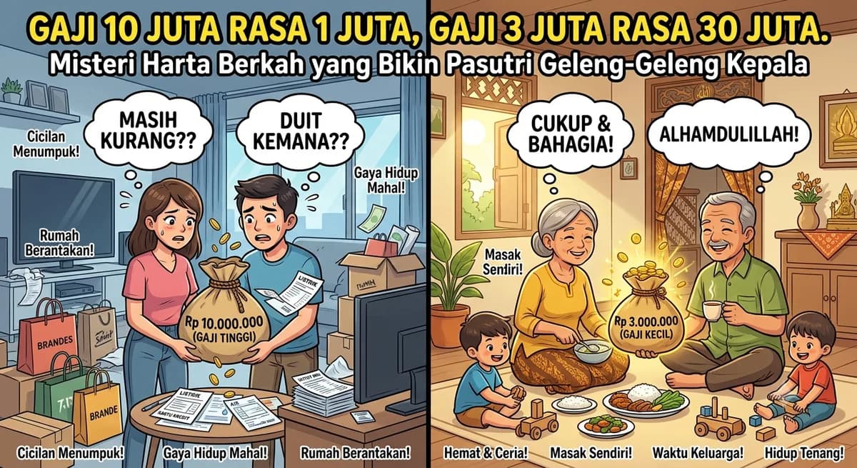 Gaji 10 Juta Rasa 1 Juta, Gaji 3 Juta Rasa 30 Juta: Misteri Harta Berkah yang Bikin Pasutri Geleng-Geleng Kepala