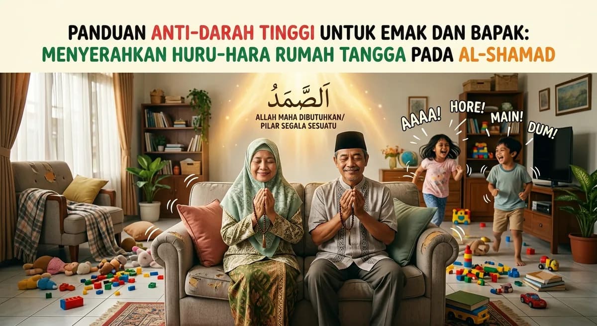 Panduan Anti-Darah Tinggi untuk Emak dan Bapak: Menyerahkan Huru-Hara Rumah Tangga pada Al-Shamad