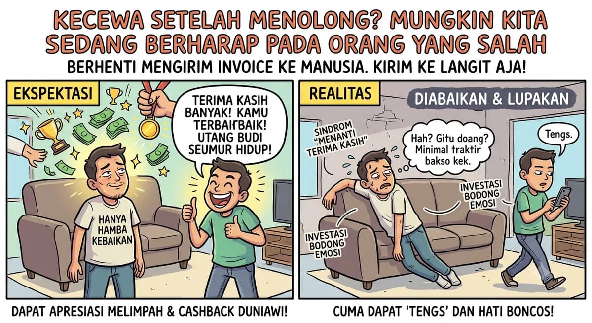 Kecewa Setelah Menolong? Mungkin Kita Sedang Berharap pada Orang yang Salah