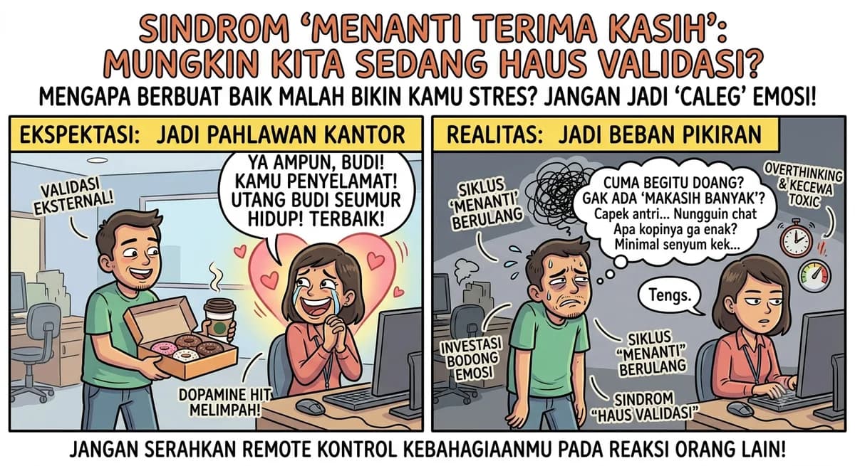 Sindrom 'Menanti Terima Kasih': Mengapa Berbuat Baik Malah Bikin Kamu Stres?