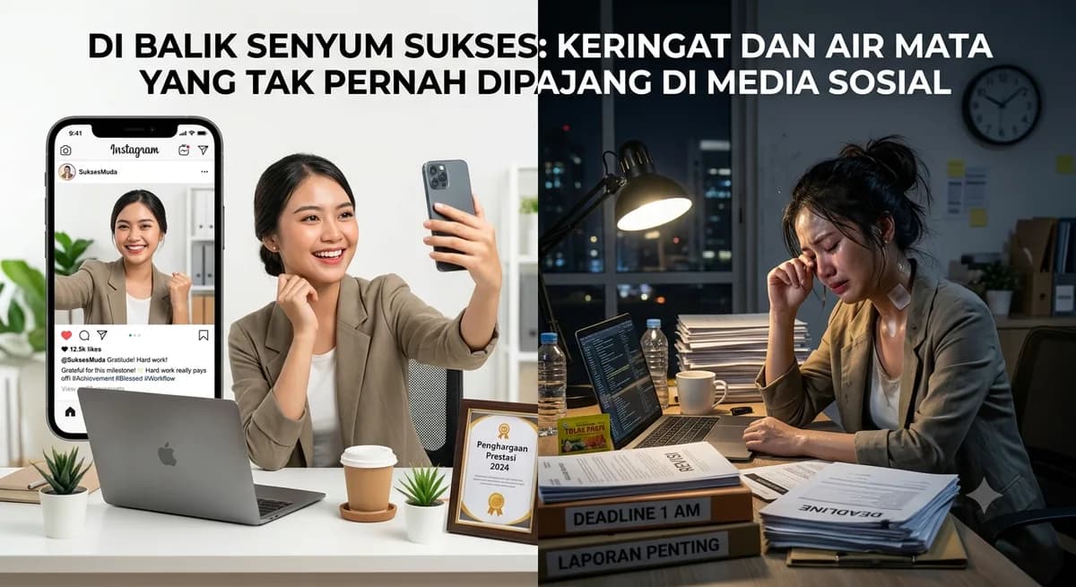 Di Balik Senyum Sukses: Keringat dan Air Mata yang Tak Pernah Dipajang di Media Sosial