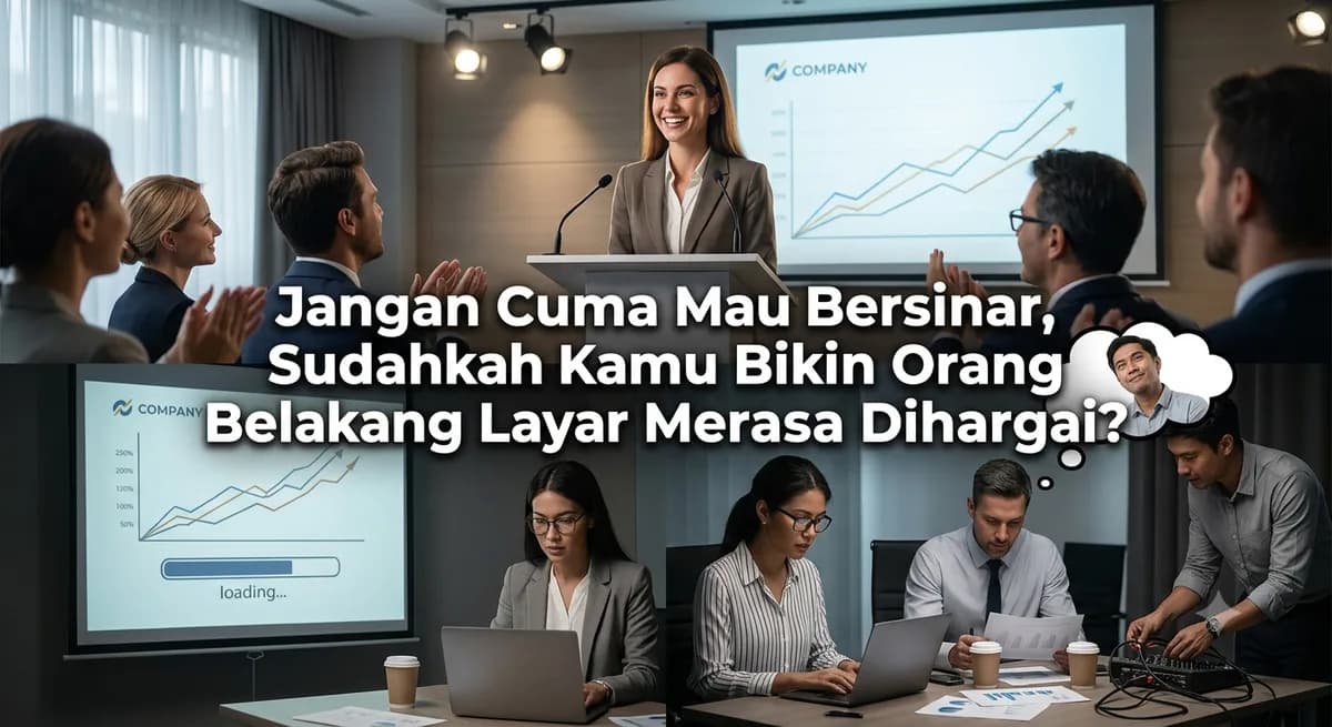 Jangan Cuma Mau Bersinar, Sudahkah Kamu Bikin Orang Belakang Layar Merasa Dihargai?