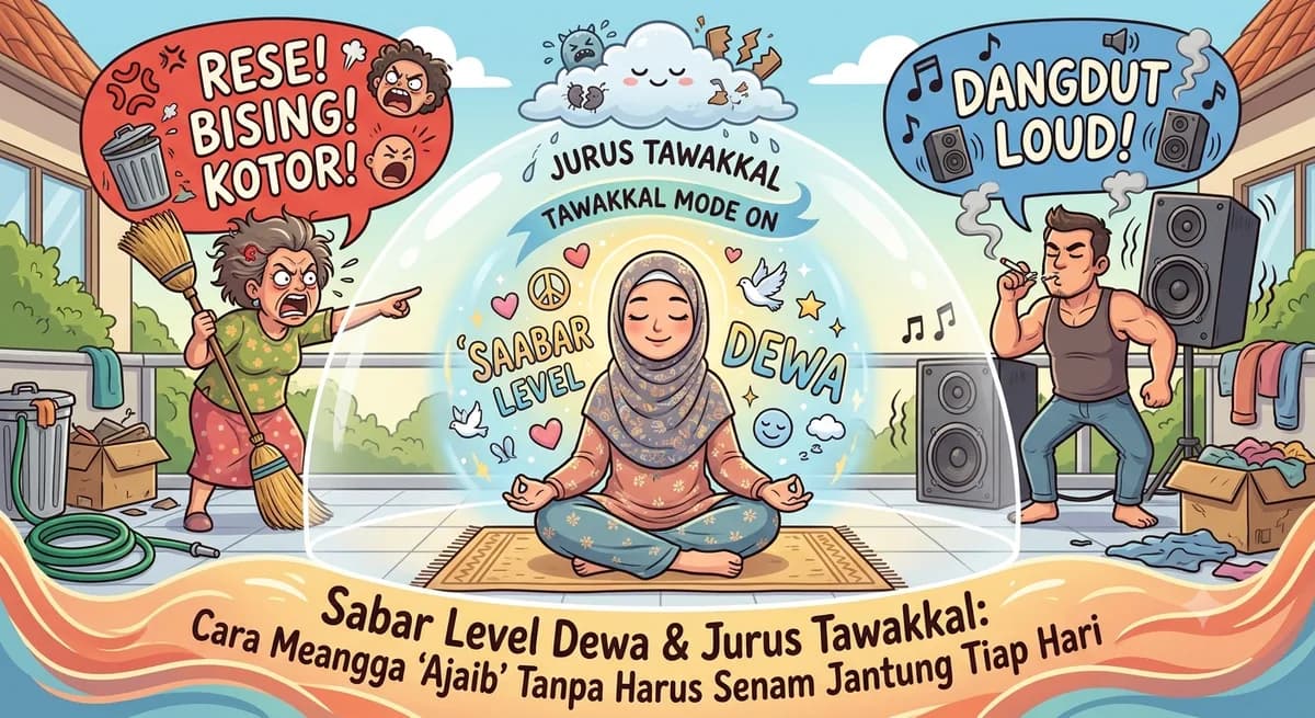 Sabar Level Dewa & Jurus Tawakkal: Cara Menghadapi Tetangga 'Ajaib' Tanpa Harus Senam Jantung Tiap Hari