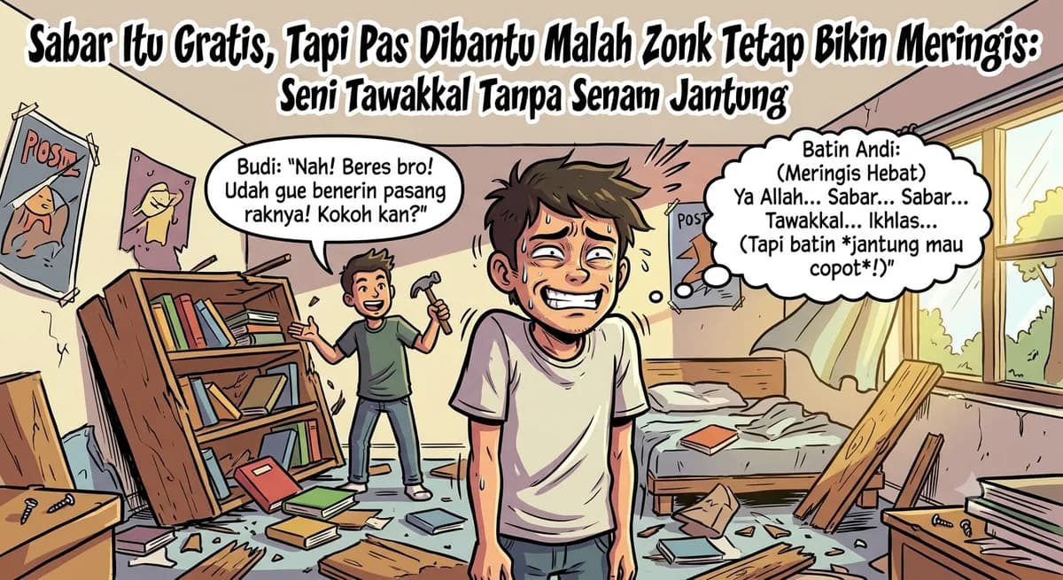 Sabar Itu Gratis, Tapi Pas Dibantu Malah Zonk Tetap Bikin Meringis: Seni Tawakkal Tanpa Senam Jantung