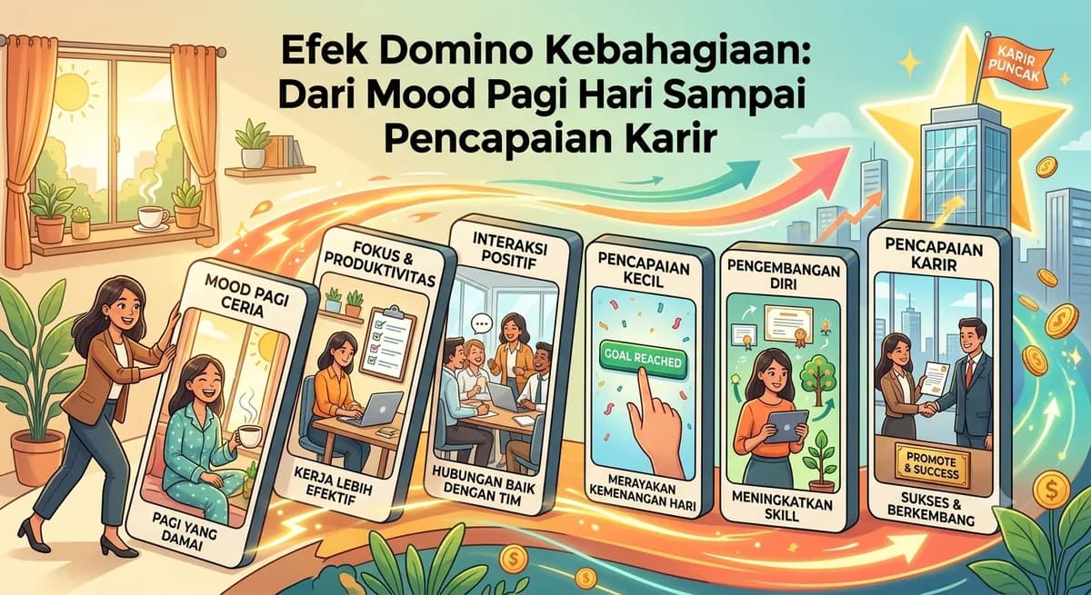 Efek Domino Kebahagiaan: Dari Mood Pagi Hari Sampai Pencapaian Karir