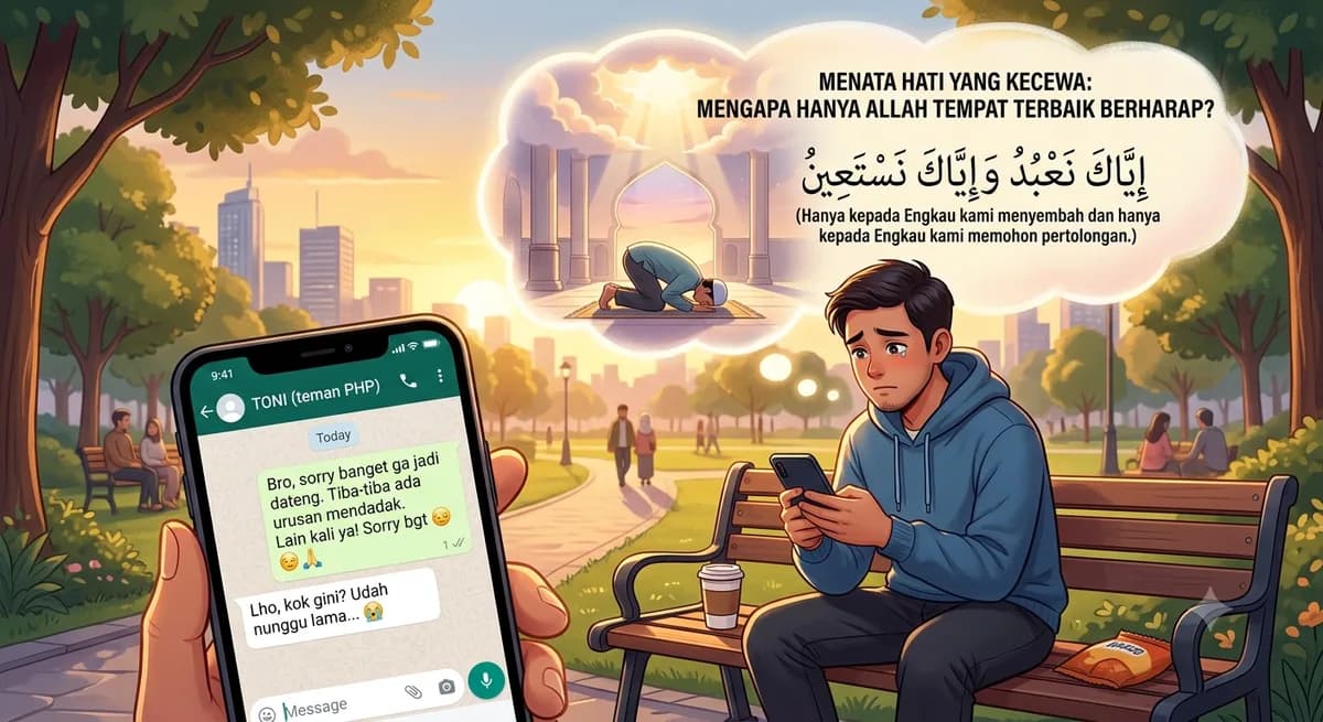 Menata Hati yang Kecewa: Mengapa Hanya Allah Tempat Terbaik Berharap?