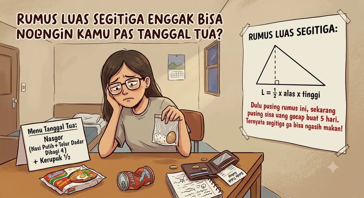 Rumus Luas Segitiga Enggak Bisa Nolongin Kamu Pas Tanggal Tua?