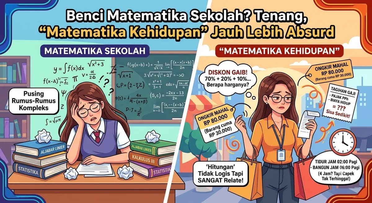 Benci Matematika Sekolah? Tenang, "Matematika Kehidupan" Jauh Lebih Absurd