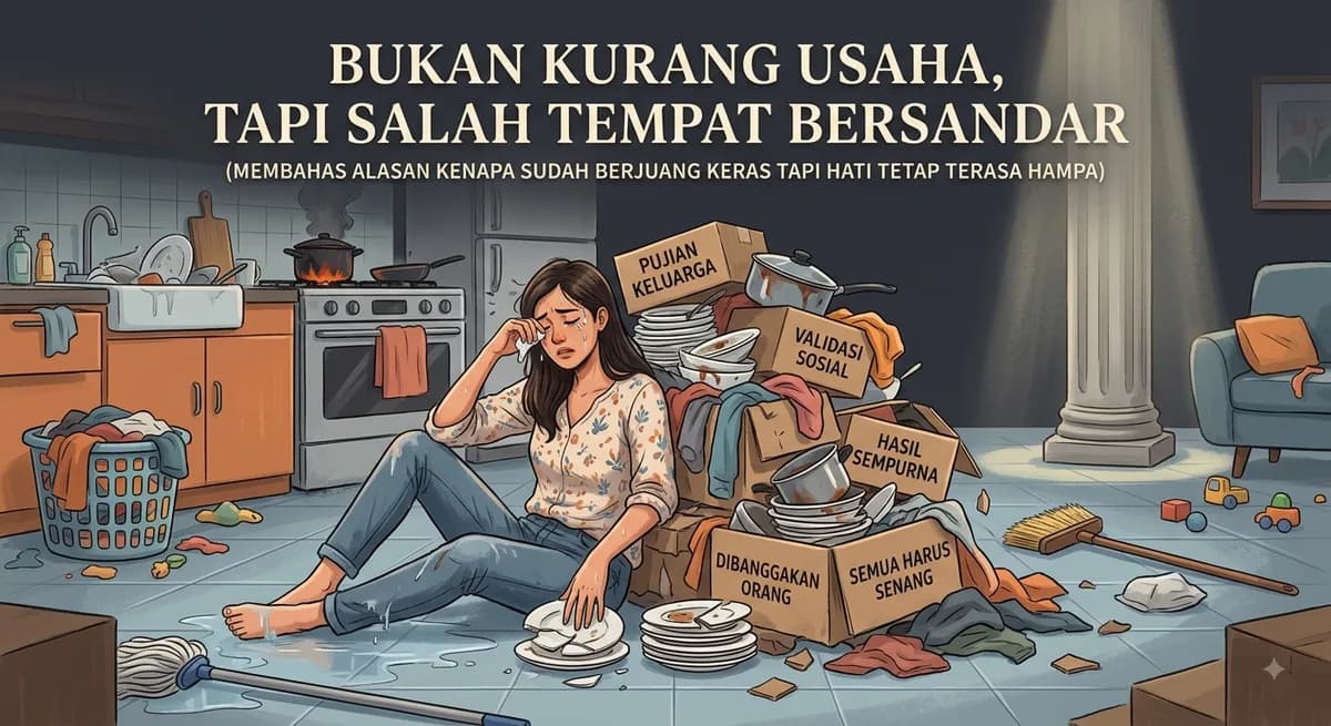 Bukan Kurang Usaha, Tapi Salah Tempat Bersandar