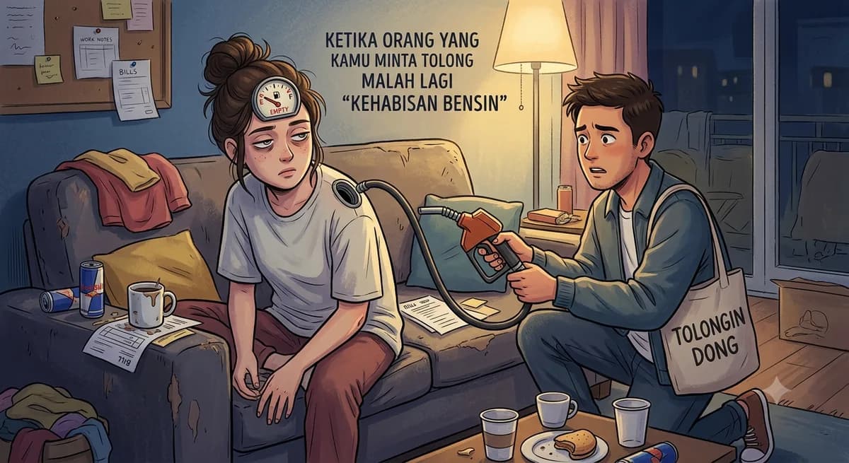 Ketika Orang yang Kamu Minta Tolong Malah Lagi "Kehabisan Bensin"