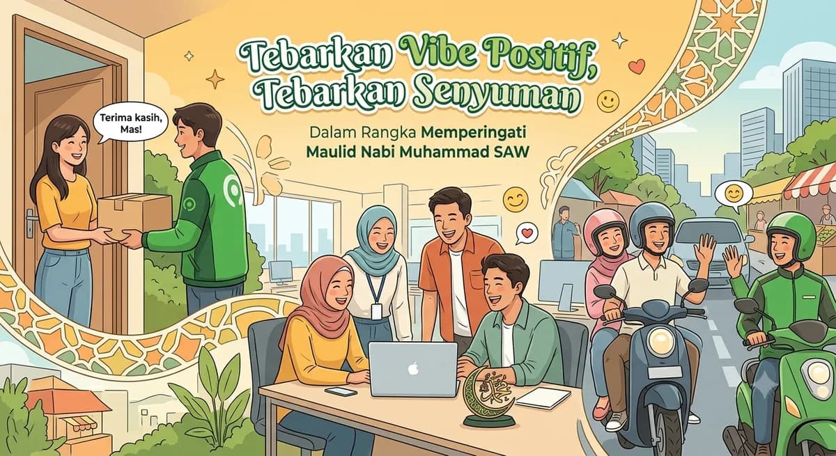 Tebarkan Vibe Positif, Tebarkan Senyuman